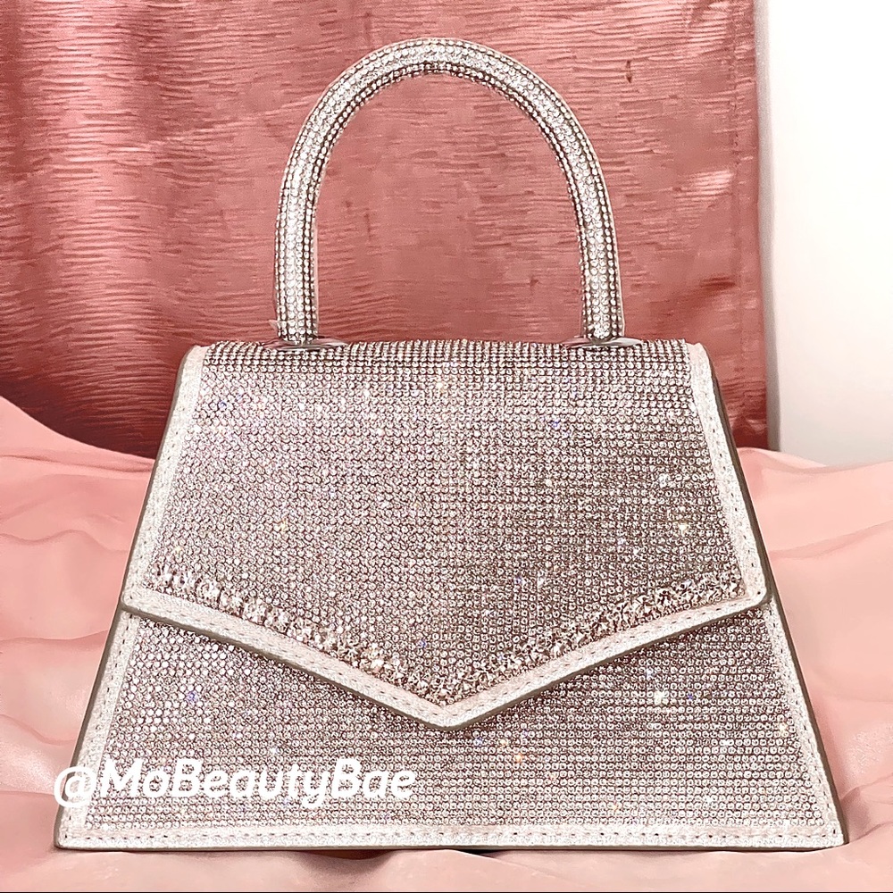 Silver Crystal Rhinestone Purse
